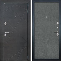 Входная дверь Сенатор Лучи (Венге распил кофе / Штукатурка графит) для установки в квартиру 30869