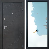 Входная дверь Сенатор Лучи (Венге распил кофе / Под покраску) для установки в квартиру 30870