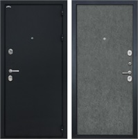 Входная дверь Греция (Чёрный шелк / Штукатурка графит) для установки в квартиру 30874