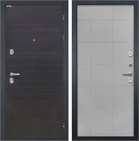 Входная дверь Сицилия 3К ФЛ-6 Геометрия  (ЭкоВенге / Мэджик Тин) для установки в квартиру 28890