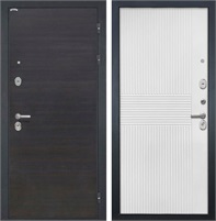 Входная дверь Сицилия ФЛ-326М (ЭкоВенге / Мэджик шифон белый) для установки в квартиру 30888