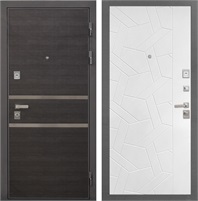 Входная дверь Неаполь 3К ФЛ-306 (Лен Сильвер / Силк ясень белый) для установки в квартиру 30909