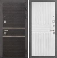 Входная дверь Неаполь 3К ФЛ-326М (Лен Сильвер / Мэджик шифон белый) для установки в квартиру 30911