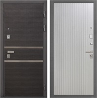 Входная дверь Неаполь 3К ФЛ-566 (Лен Сильвер / Чесура светлая) для установки в квартиру 30914