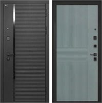 Входная дверь Форт ФЛ-326 (Лофт черный / Монолит Фреско) для установки в квартиру 27385