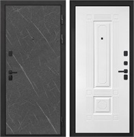 Входная дверь Профит Black ФЛ-2 (Гранит Лава / Силк ясень белый) для установки в квартиру 30927