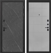 Входная дверь Профит Black ФЛ-6 Геометрия (Гранит Лава / Мэджик Тин) для установки в квартиру 30932