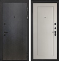 Входная дверь Профит Black ФЛ-642 (Лофт черный / Мэджик Сэнд светлый кофе) для установки в квартиру 30935