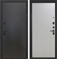 Входная дверь Профит Black ФЛ-566 (Лофт черный / Чесура светлая) для установки в квартир 30943