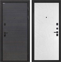 Входная дверь Профит Black ФЛ-306 (Эковенге / Силк ясень белый) для установки в квартиру 30947