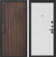 Входная дверь Профит Black В-07 (Дуб филадельфия коньяк / Лофт белый) для установки в квартиру 30960