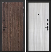 Входная дверь Профит Black В-07 (Дуб филадельфия коньяк / Сандал белый) для установки в квартиру 30961