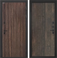 Входная дверь Профит Black (Дуб филадельфия коньяк / Тиковое дерево) для установки в квартиру 30962