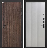 Входная дверь Профит Black ФЛ-566 (Дуб филадельфия коньяк / Чесура светлая) для установки в квартиру 30964