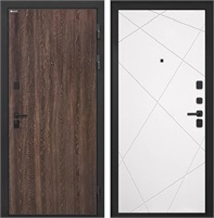 Входная дверь Профит Black Лучи-М (Дуб филадельфия коньяк / Милк софт) для установки в квартиру 30978