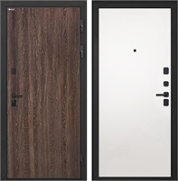 Входная дверь Профит Black Гладкая (Дуб филадельфия коньяк / Силк Сноу) для установки в квартиру 30980