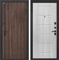 Входная дверь Профит Black ФЛ-39 (Дуб филадельфия коньяк / Сандал белый) для установки в квартиру 30984