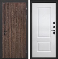 Входная дверь Профит Black КВ-2 (Дуб филадельфия коньяк / Белая матовая) для установки в квартиру 30986
