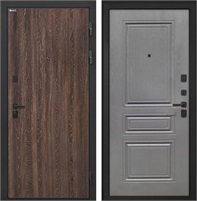 Входная дверь Профит Black ФЛ-243-М (Дуб филадельфия коньяк / Дуб вуд графит) для установки в квартиру 30989