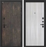 Входная дверь Профит Black В-07 (Тиковое дерево / Сандал белый) для установки в квартиру 30999