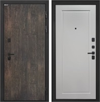 Входная дверь Профит Black ФЛ-642 (Тиковое дерево / Мэджик шифон белый) для установки в квартиру 31008