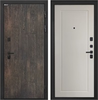 Входная дверь Профит Black ФЛ-642 (Тиковое дерево / Мэджик Сэнд светлый кофе) для установки в квартиру 31009