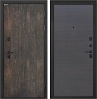 Входная дверь Профит Black (Тиковое дерево / Эковенге поперечный) для установки в квартиру 31021