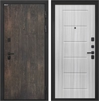 Входная дверь Профит Black ФЛ-39 (Тиковое дерево / Сандал белый) для установки в квартиру 31022