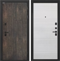 Входная дверь Профит Black ФЛ-316 (Тиковое дерево / Белый ясень) для установки в квартиру 31023