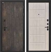 Входная дверь Профит Black ФЛ-102 (Тиковое дерево / Сосна белая) для установки в квартиру 31026