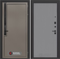 Входная дверь Лаб 1 Про - 29 Серый рельеф софт для установки в квартиру 31034