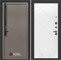 Входная дверь Лаб 1 Про - 24 Белый софт для установки в квартиру 31048