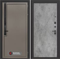 Входная дверь Лаб 1 Про - 24 Бетон светлый для установки в квартиру 31049
