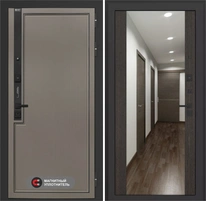 Входная дверь Лаб 1 Про с зеркалом Максимум - Венге для установки в квартиру 31052