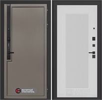 Входная дверь Лаб 1 Про - 30 Белый рельеф софт для установки в квартиру 31060