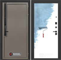 Входная дверь Лаб 1 Про - 28 Грунт под покраску для установки в квартиру 31070