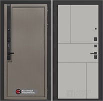 Входная дверь Лаб 1 Про - 21 Грей софт для установки в квартиру 31073
