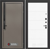 Входная дверь Лаб 1 Про - 13 Белый софт для установки в квартиру 31074