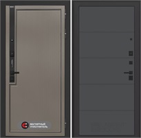 Входная дверь Лаб 1 Про - 13 Графит софт для установки в квартиру 31075