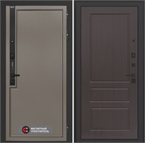 Входная дверь Лаб 1 Про - 03 Орех премиум для установки в квартиру 31085