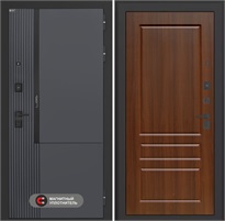 Входная дверь Лаб 2 Про - 03 Орех бренди для установки в квартиру 31098