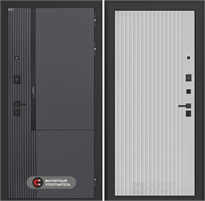 Входная дверь Лаб 2 Про - 29 Белый рельеф софт для установки в квартиру 31100