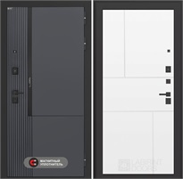 Входная дверь Лаб 2 Про - 21 Белый софт для установки в квартиру 31113