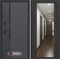 Входная дверь Лаб 2 Про с зеркалом Максимум - Венге для установки в квартиру 31119