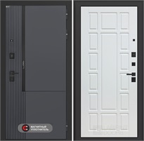 Входная дверь Лаб 2 Про - 12 Белое дерево для установки в квартиру 31158