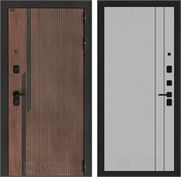 Входная дверь Кармина 10 - Серый рельеф софт для установки в квартиру 31164