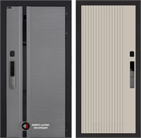 Входная дверь Пиано Смарт 2.0 с умным замком - 29 Капучино для установки в квартиру 31169