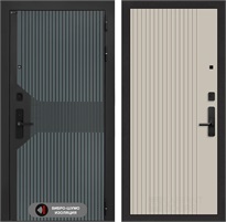 Входная дверь Смартлаб с умным замком - 29 Капучино для установки в квартиру 31174