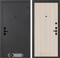 Входная дверь СонаЛаб 05 (Муар серый / Ясень светлый) для установки в квартиру 31177