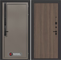 Входная дверь Лаб 1 Про - 05 Ясень темный для установки в квартиру 31183